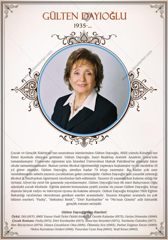 Gülten Dayıoğlu Edebiyat Posteri