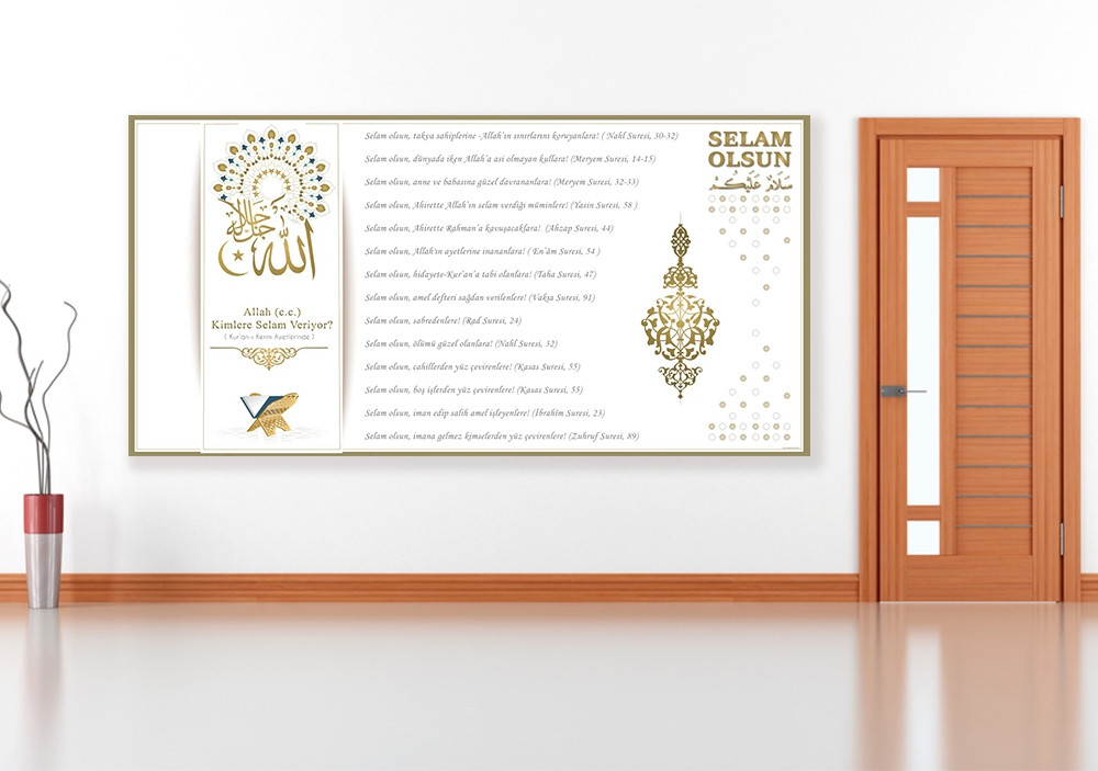 Allah Kimlere Selam Veriyor? Okul Posteri