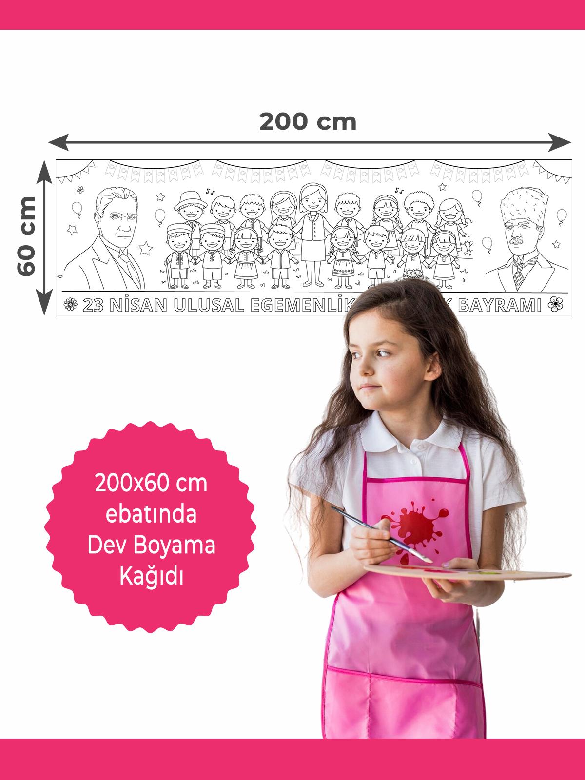 23 Nisan Dev Boyama Kağıdı 