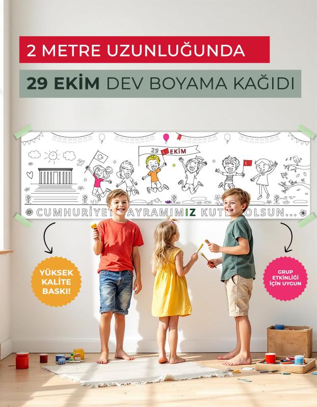 Dev Boyama Kağıdı - Cumhuriyet Bayramı 