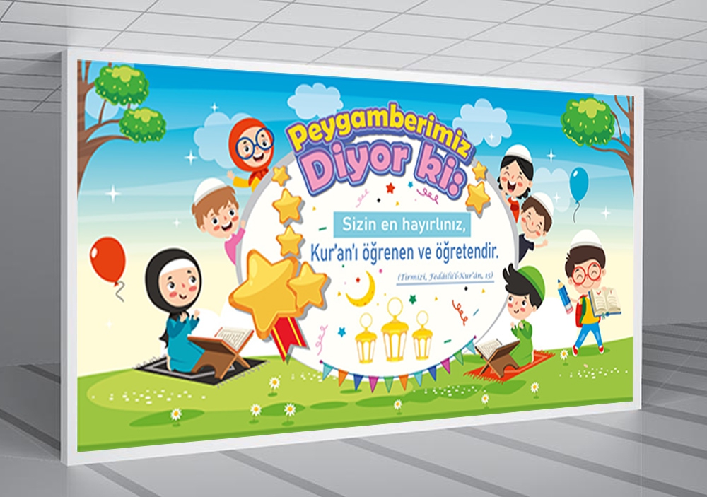 Kuran Kursu Okul Posteri 2