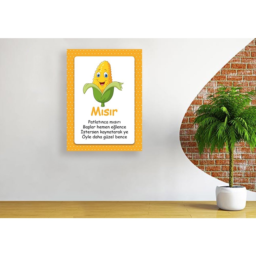 Sevimli Mısır Okul Posteri