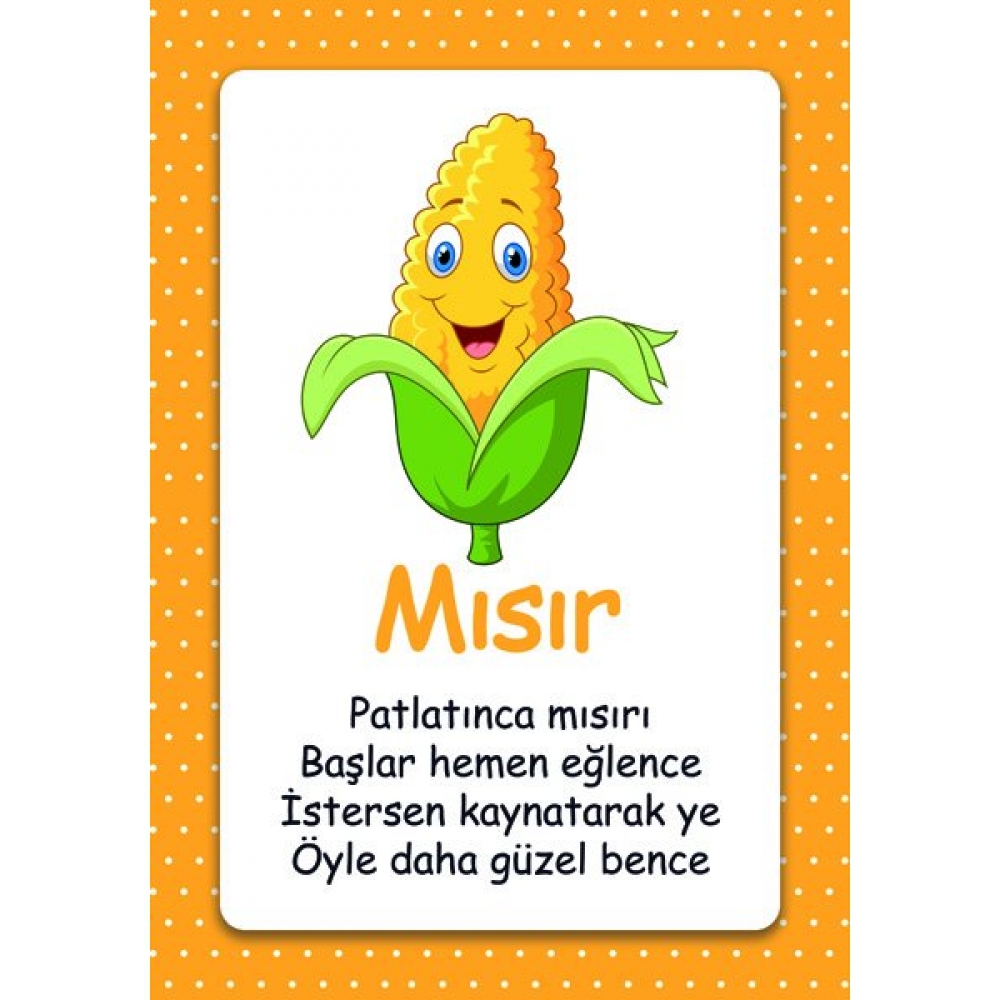Sevimli Mısır Okul Posteri