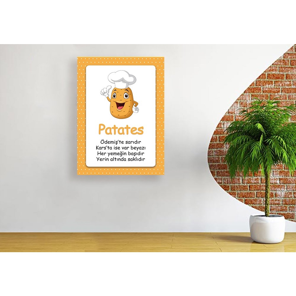 Sevimli Patates Okul Posteri