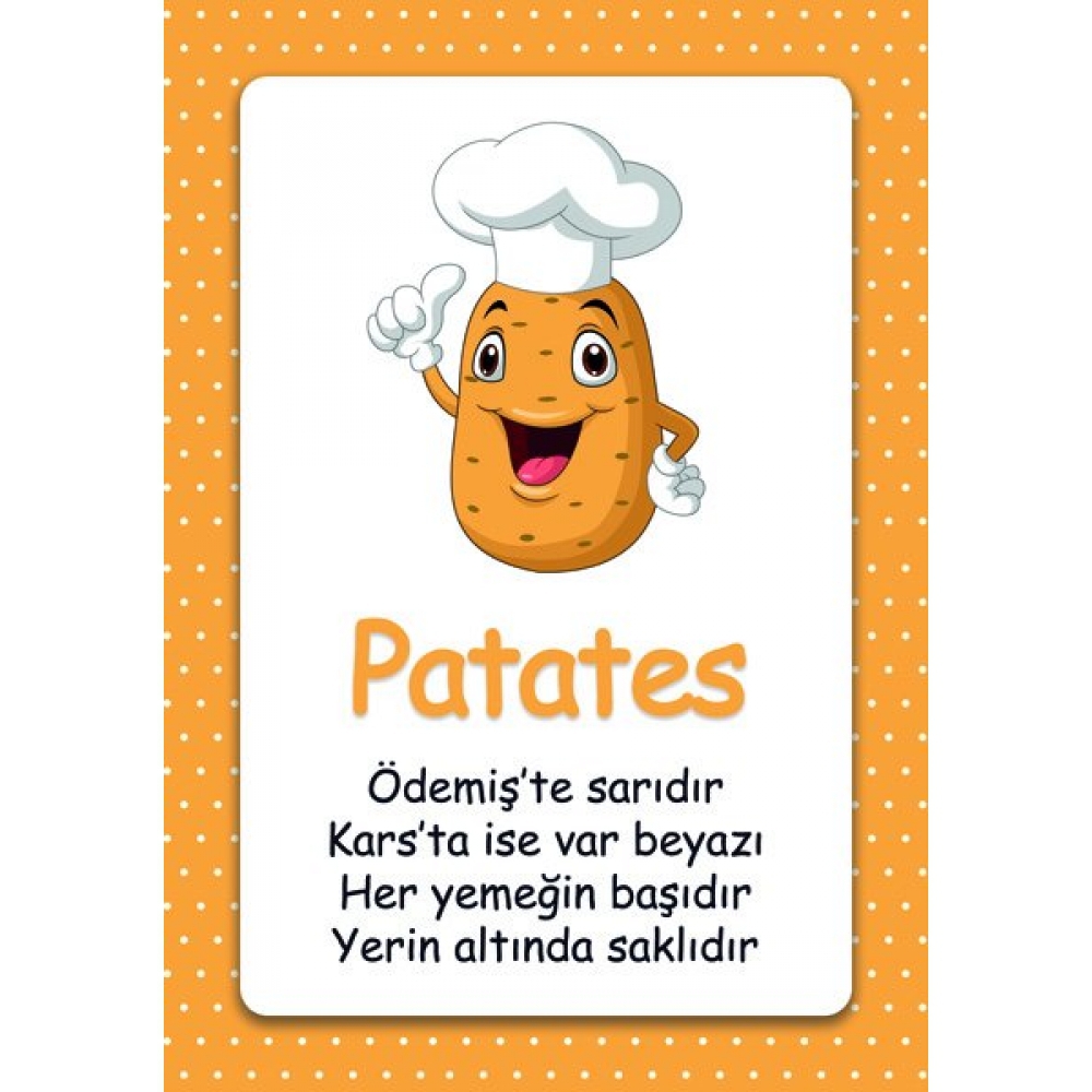 Sevimli Patates Okul Posteri