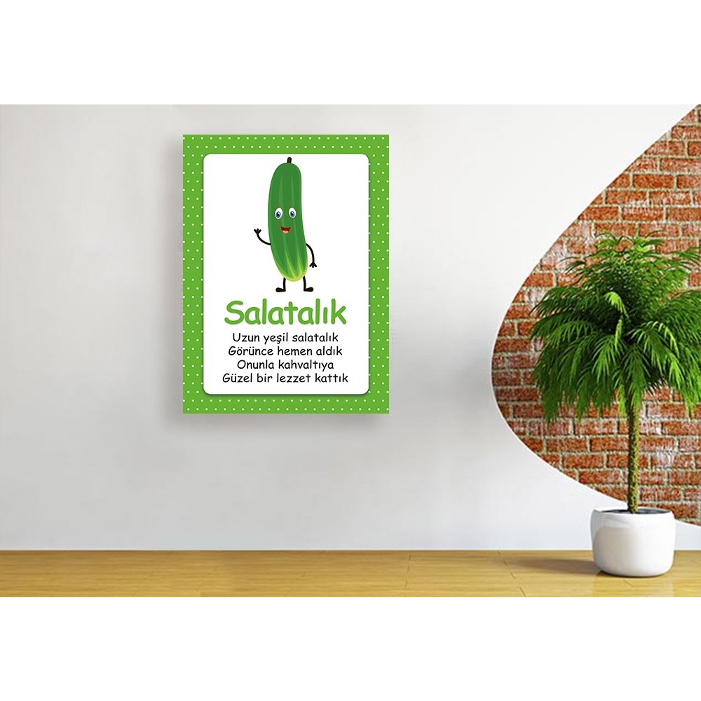 Sevimli Salatalık Okul Posteri