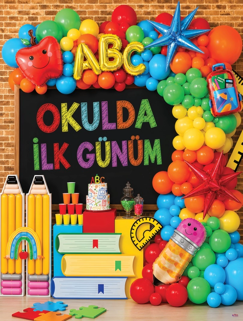 Okulumda İlk Günüm Hatırası Branda 5