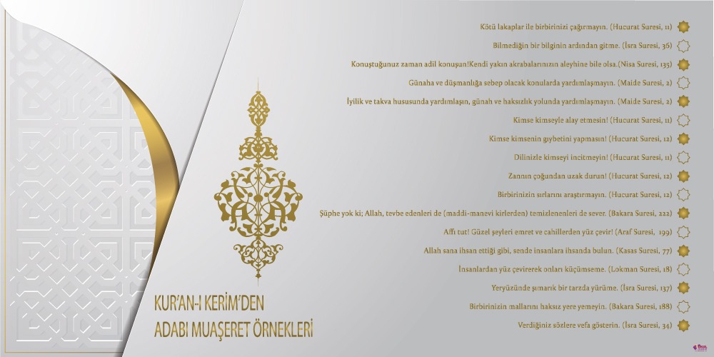 Kuran-ı Kerim’den Adab-ı Muaşeret Örnekleri