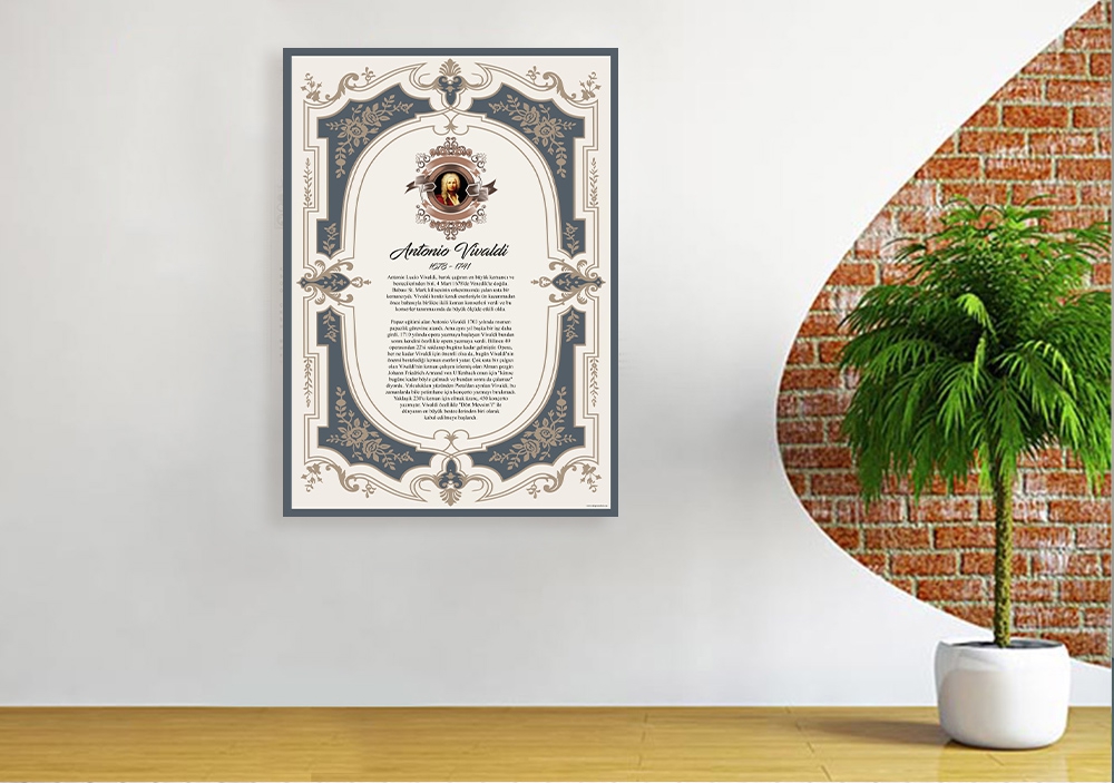 Antonio Vivaldi Okul Posteri