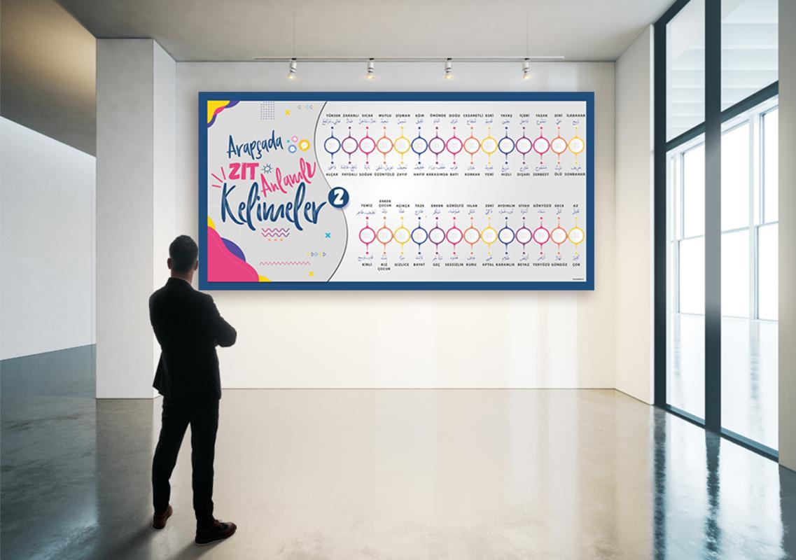 Arapça Zıt Anlamlı Kelimeler Posteri-2