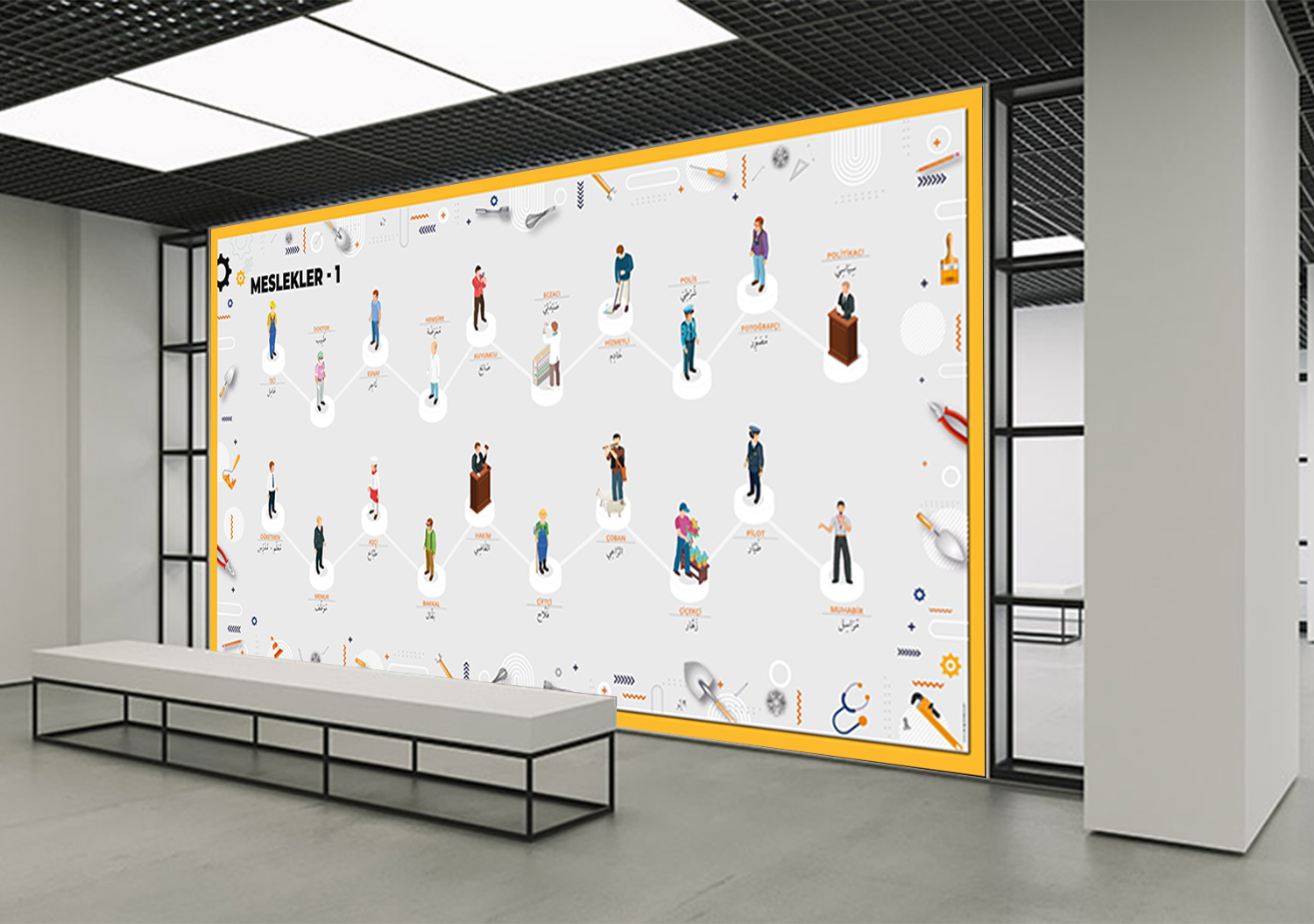 Arapça Meslekler Posteri