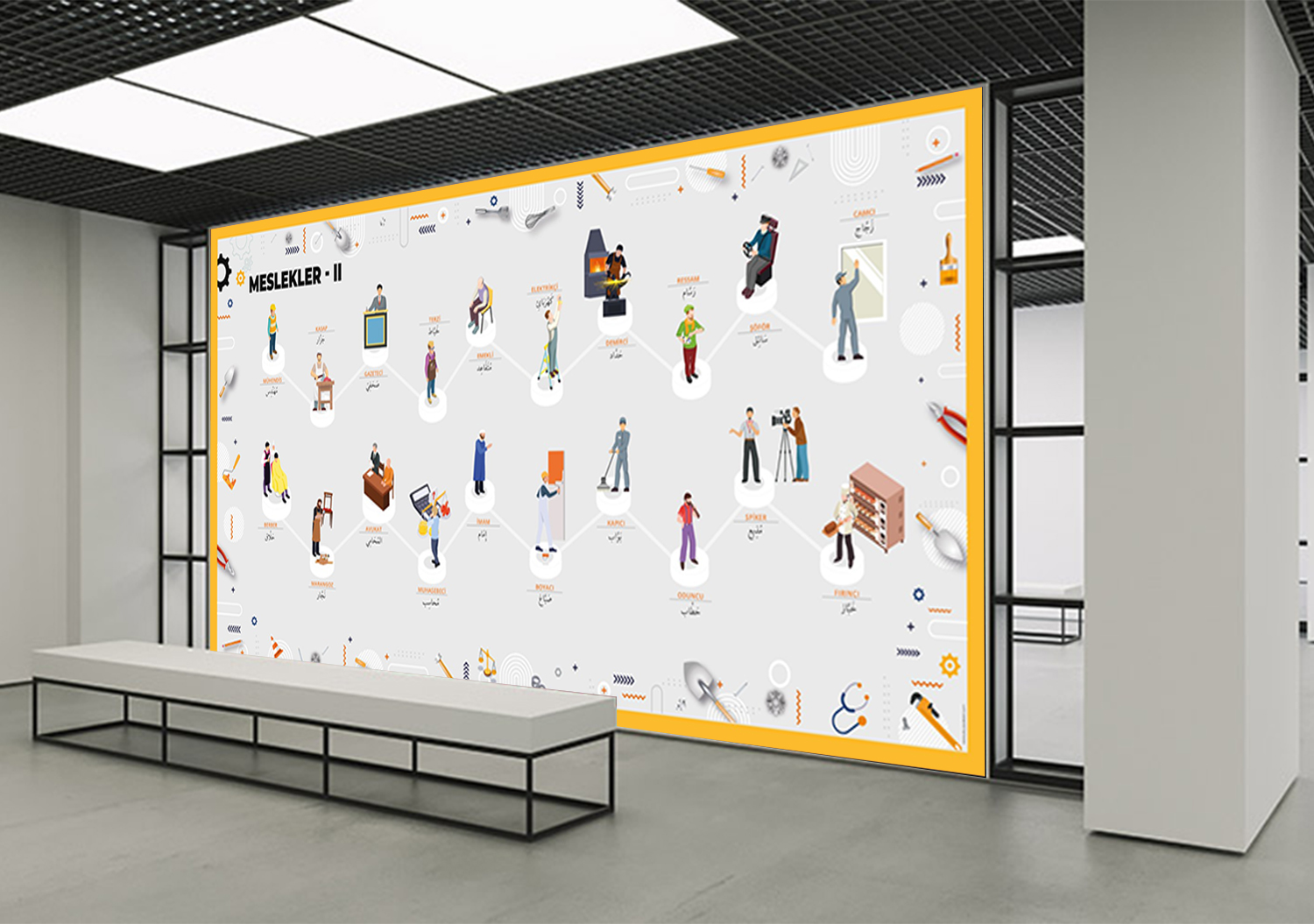 Arapça Meslekler Posteri-2