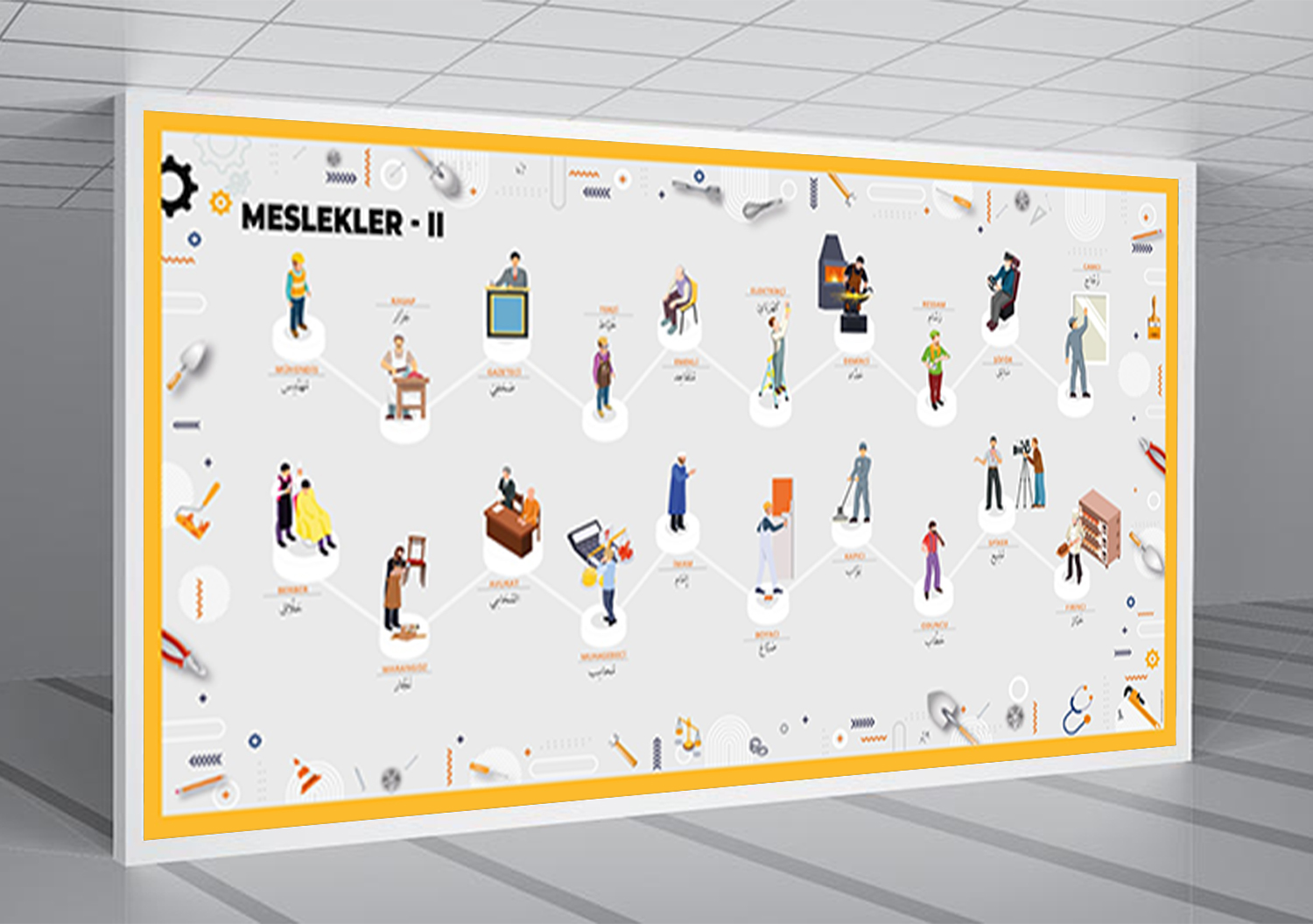 Arapça Meslekler Posteri-2