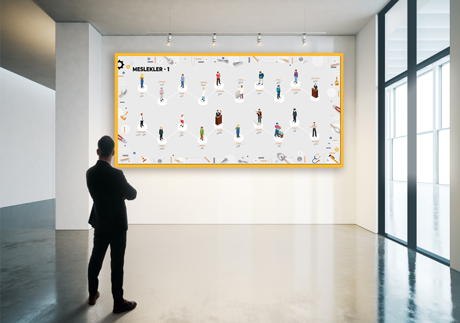 Arapça Meslekler Posteri