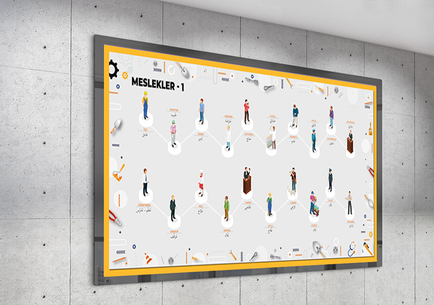 Arapça Meslekler Posteri