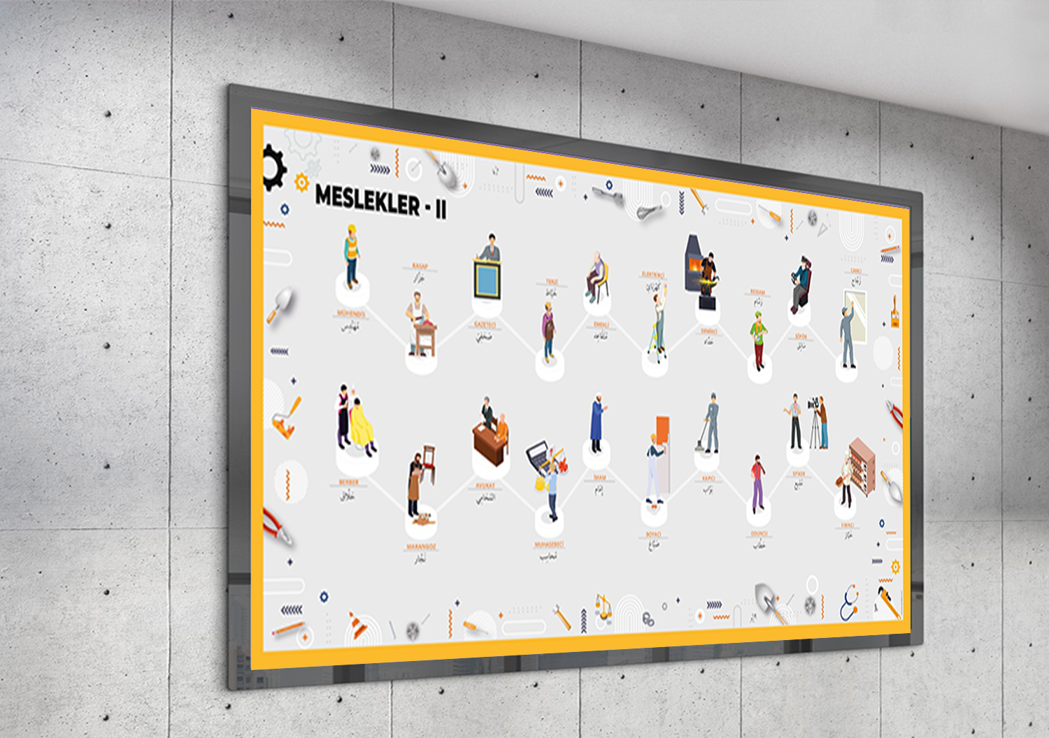 Arapça Meslekler Posteri-2