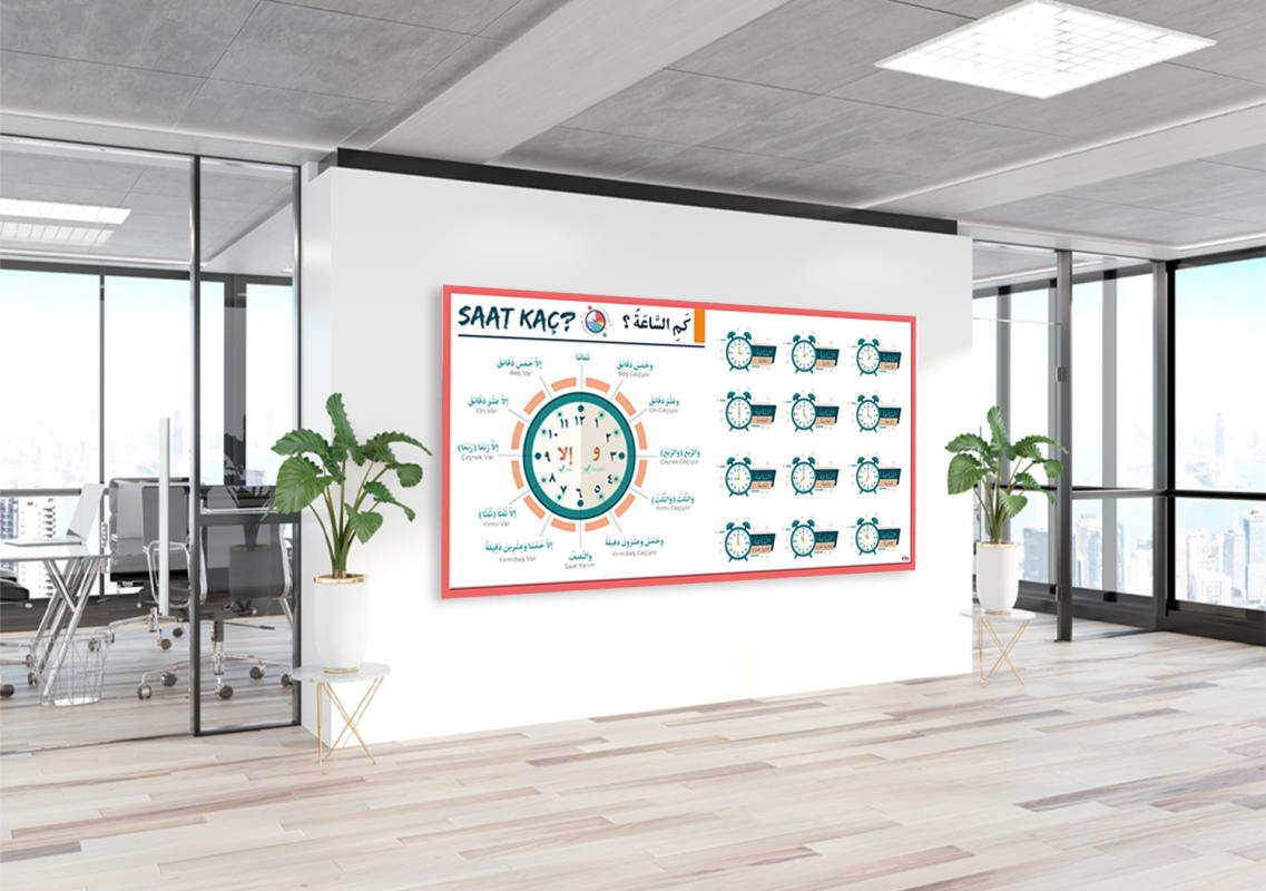 Arapça Saatler İmam Hatip Posteri