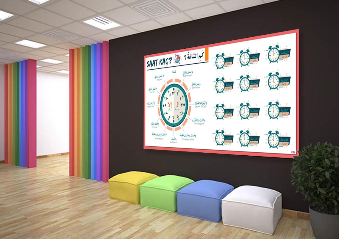 Arapça Saatler İmam Hatip Posteri