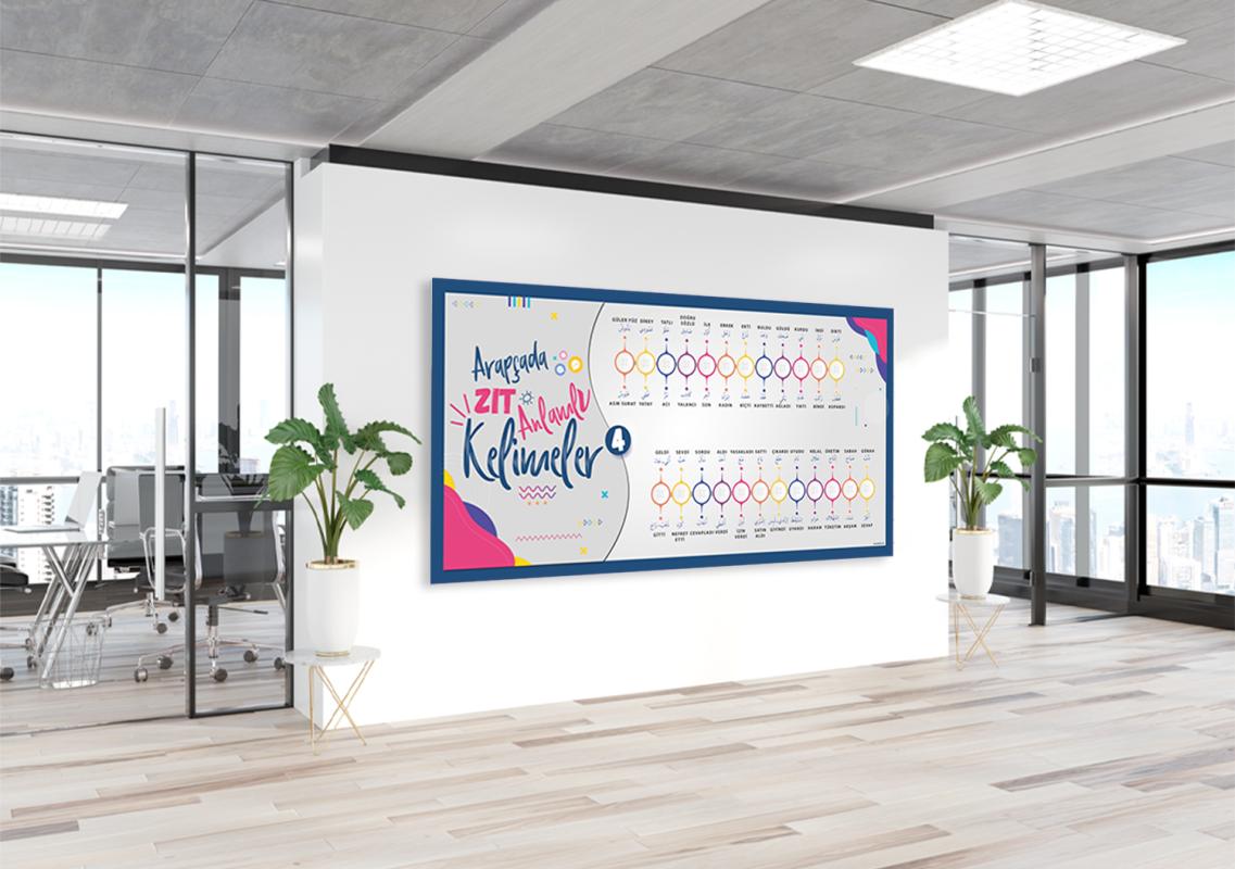 Arapça Zıt Anlamlı Kelimeler Posteri-4