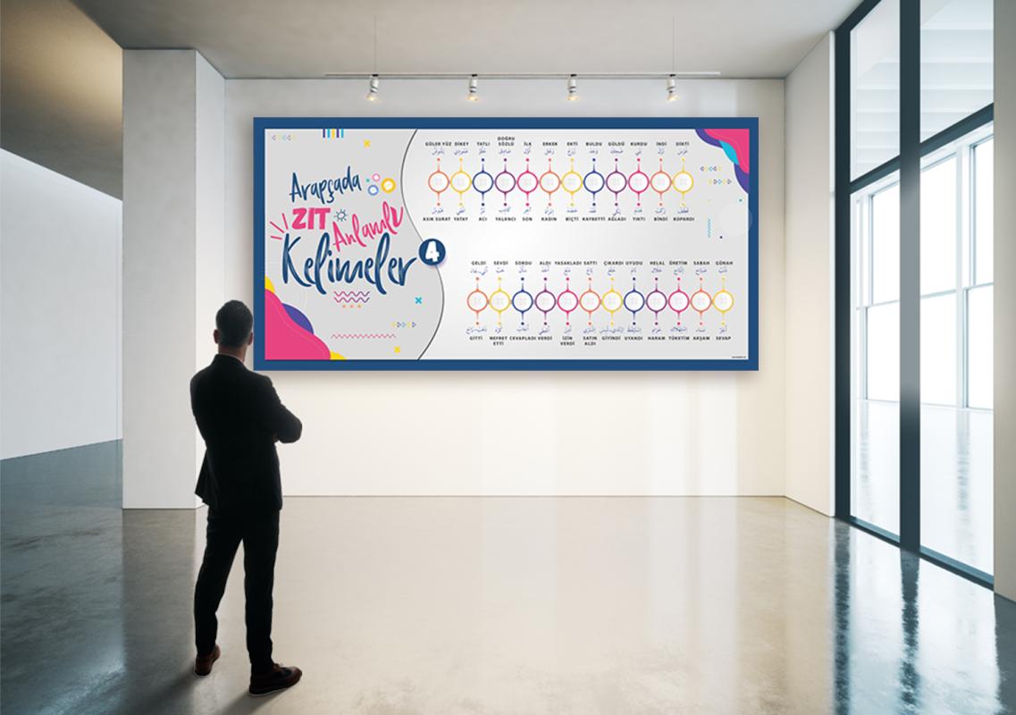 Arapça Zıt Anlamlı Kelimeler Posteri-4