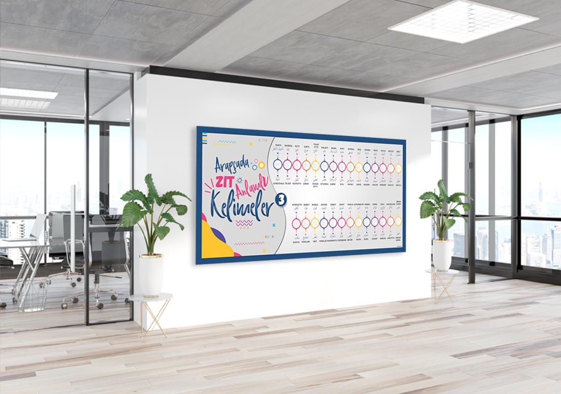 Arapça Zıt Anlamlı Kelimeler Posteri-3