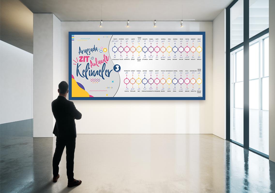 Arapça Zıt Anlamlı Kelimeler Posteri-3