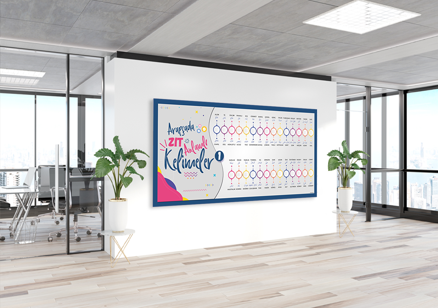 Arapça Zıt Anlamlı Kelimeler Posteri-1