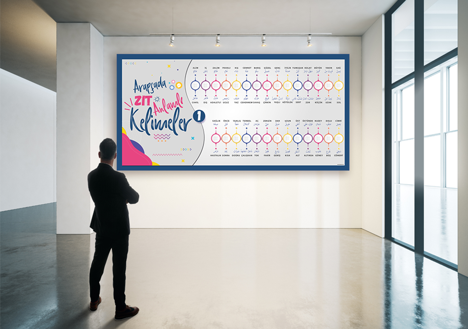 Arapça Zıt Anlamlı Kelimeler Posteri-1