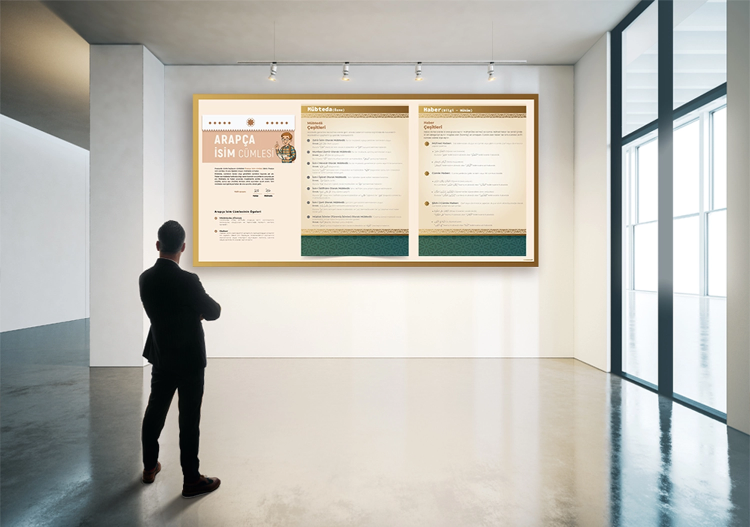 Arapça İsim Cümlesi Okul Posteri