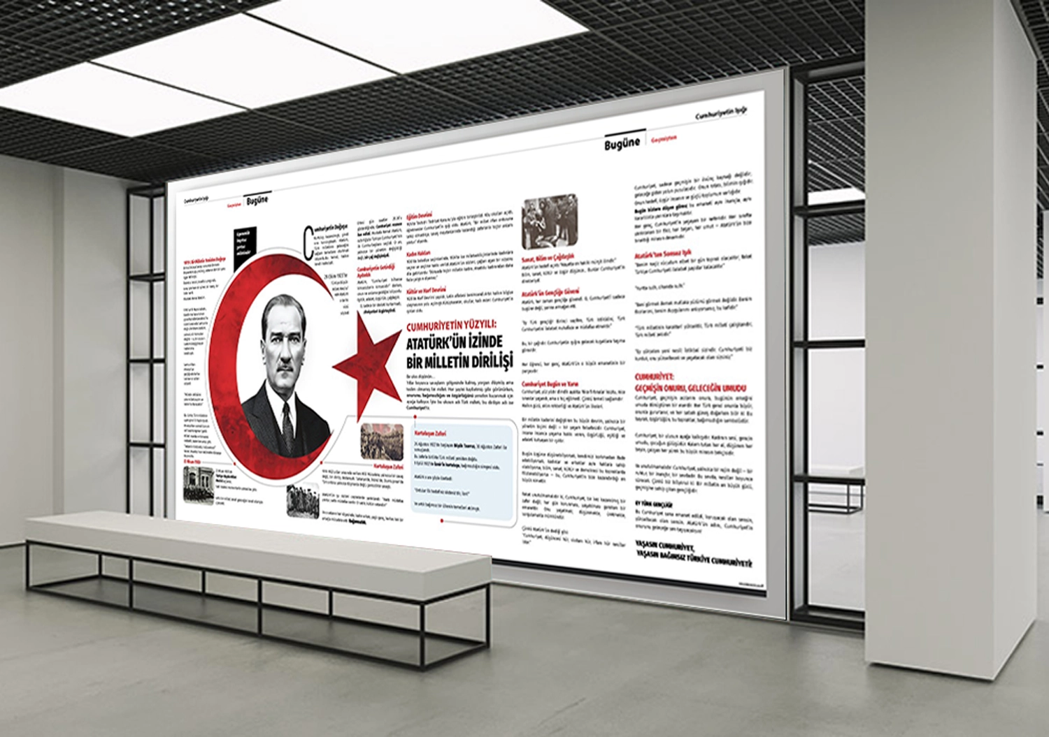 Cumhuriyetin Yüzyılı Atatürk’ün İzinde Okul Posteri