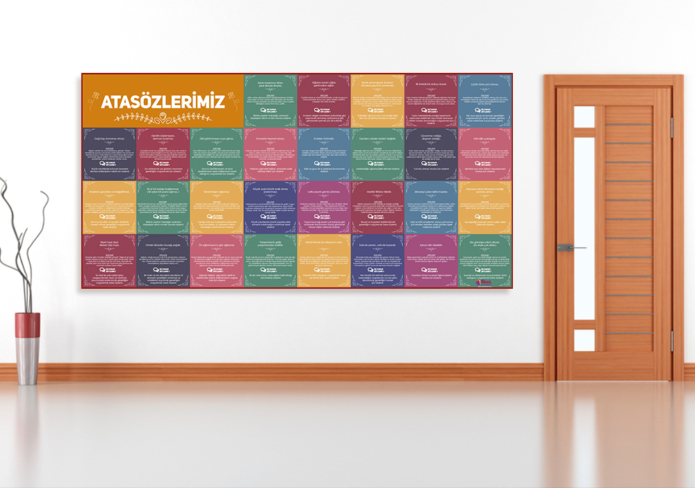 Atasözlerimiz Okul Posteri