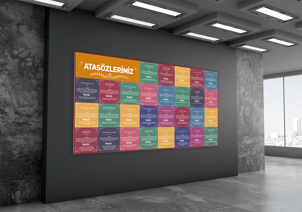 Atasözlerimiz Okul Posteri