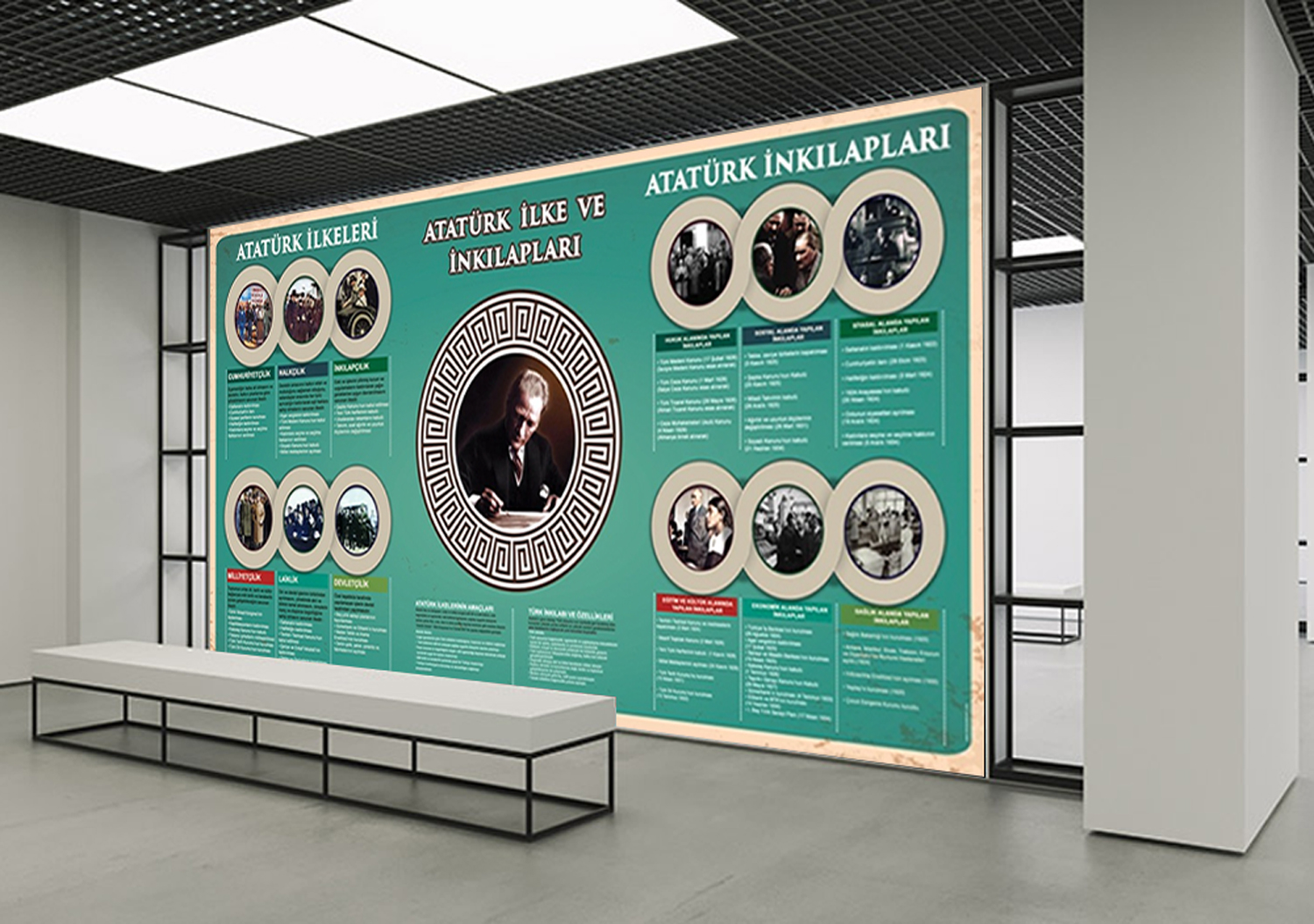 Atatürk İlke ve İnkılapları Okul Posteri