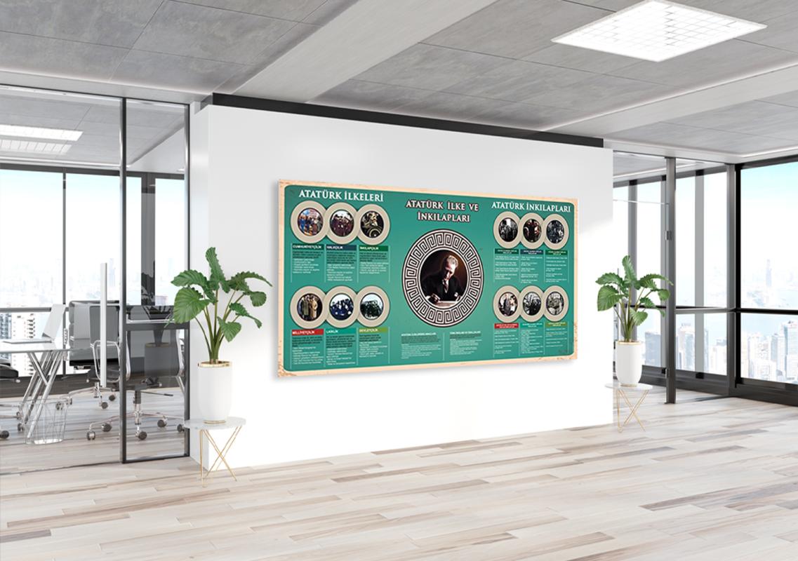 Atatürk İlke ve İnkılapları Okul Posteri