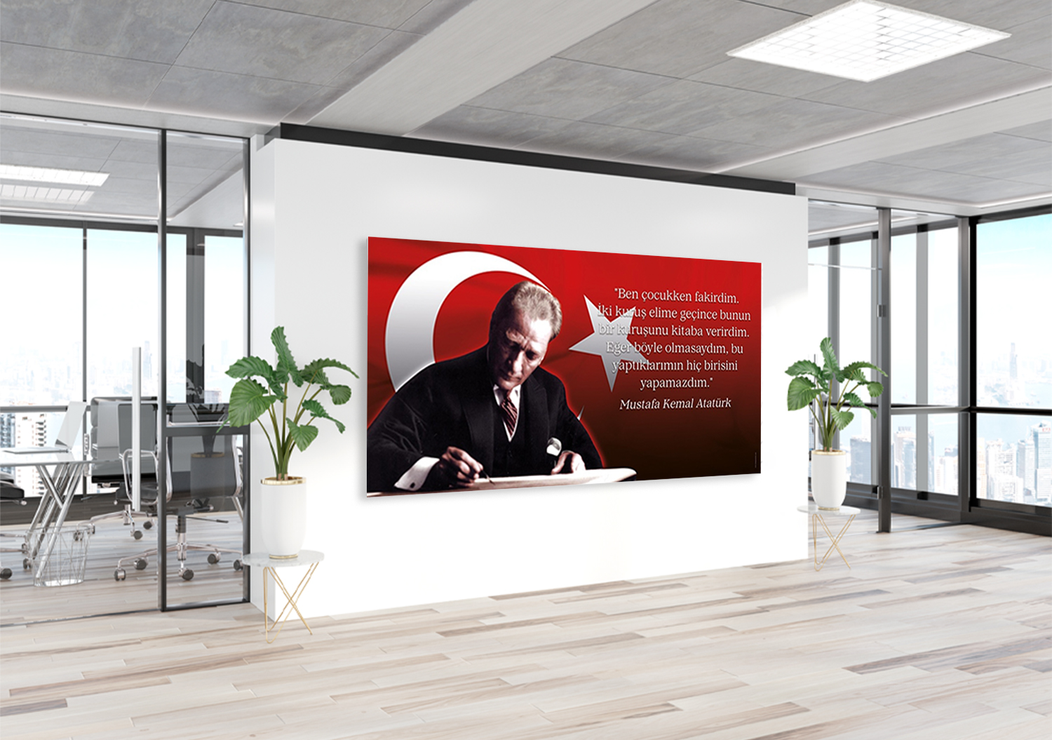 Atatürk ve Kitap Posteri 2