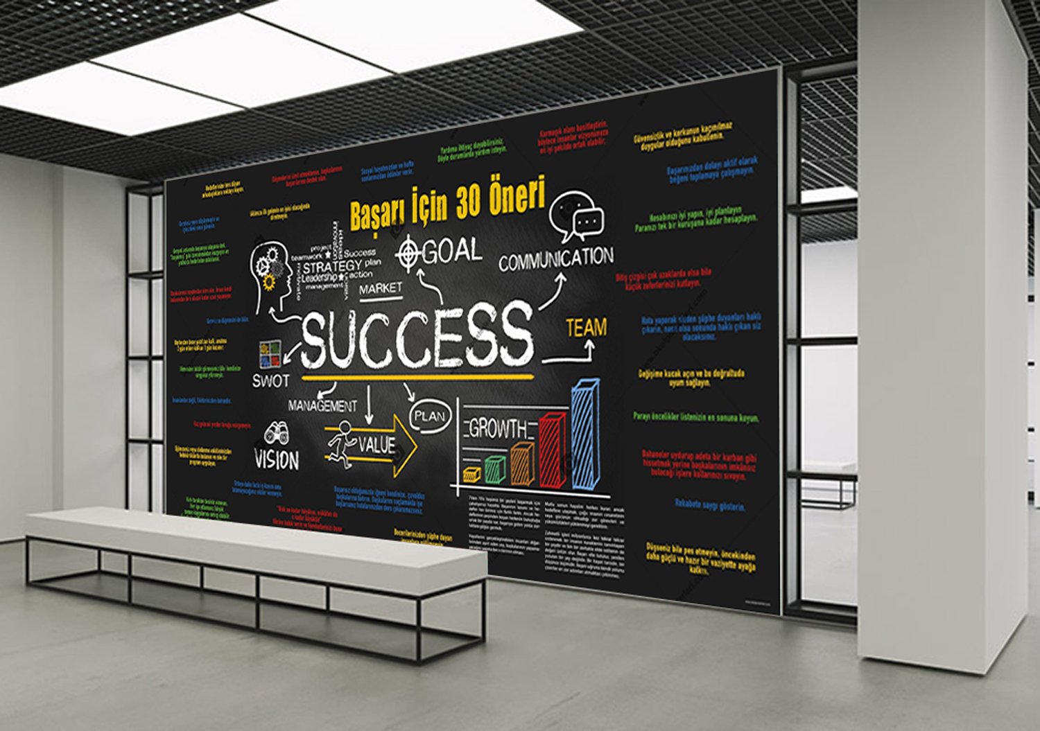 Başarı İçin 30 Öneri Okul Posteri