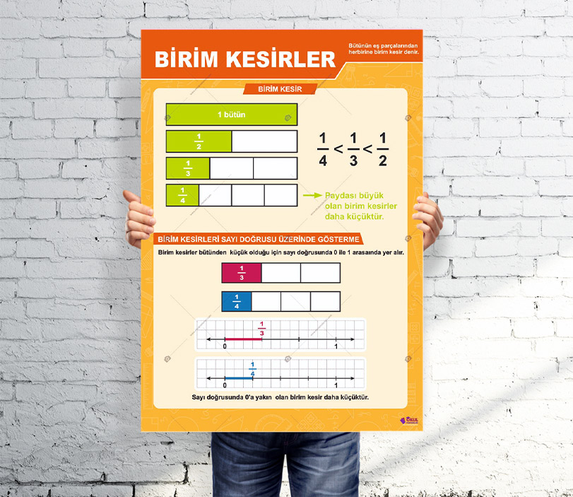Birim Kesirler Matematik Posteri