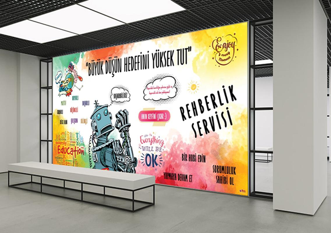Büyük Düşün Hedefini Yüksek Tut Rehberlik  Posteri