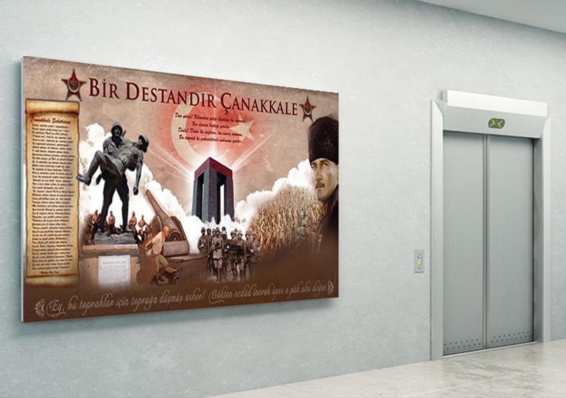 Çanakkale Savaşı Okul Posteri (Çanakkale Köşesi)