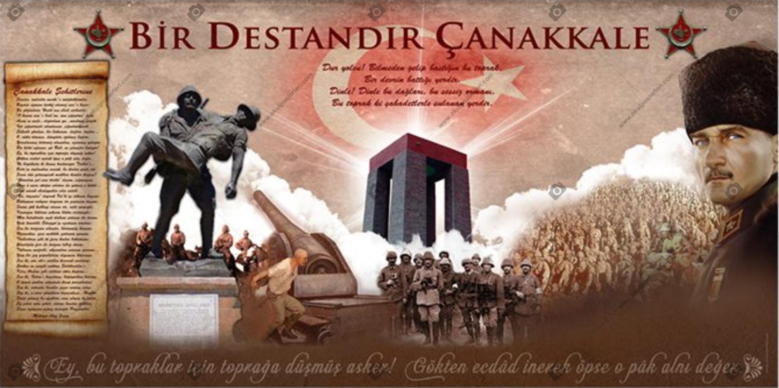 Çanakkale Savaşı Okul Posteri (Çanakkale Köşesi)
