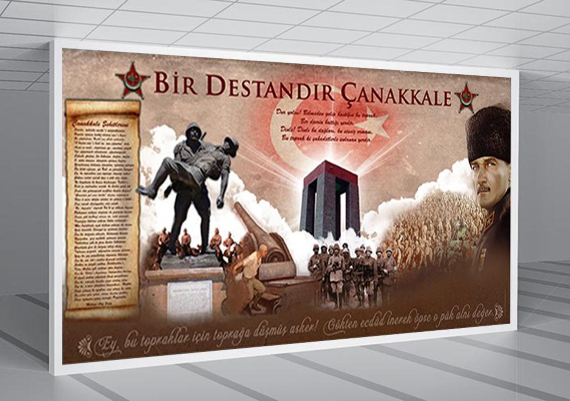 Çanakkale Savaşı Okul Posteri (Çanakkale Köşesi)