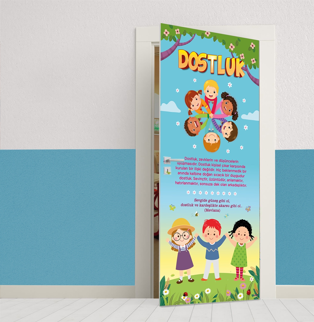 Değerler Eğitimi Kapı Giydirmesi - Dostluk
