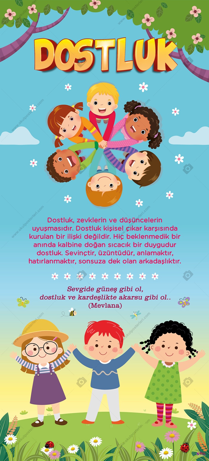 Değerler Eğitimi Kapı Giydirmesi - Dostluk
