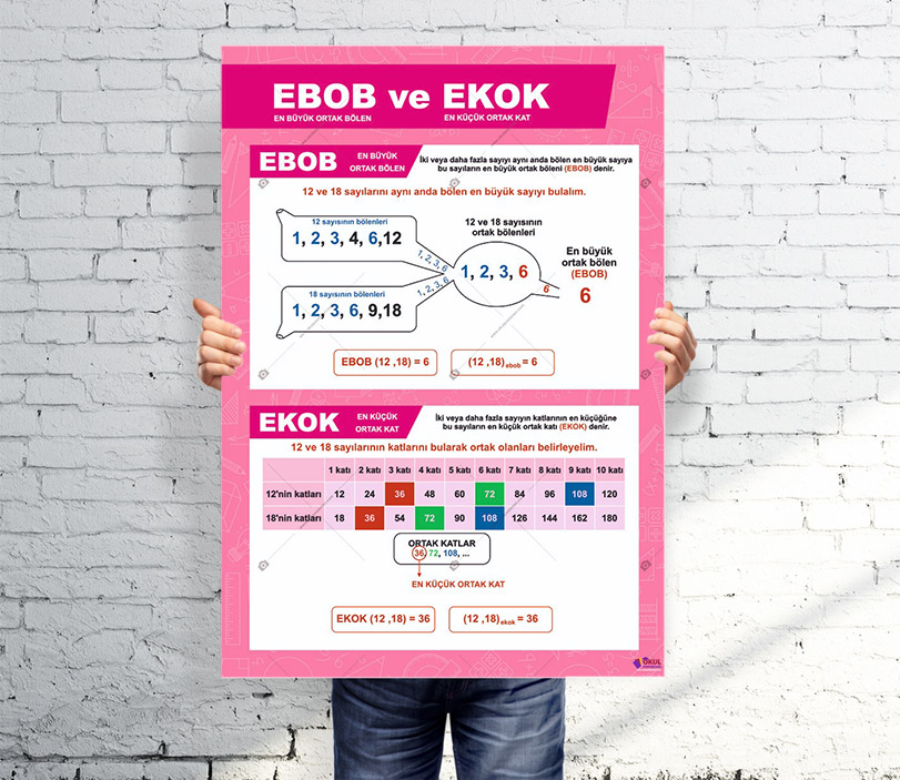 Ebob Ekok Problemleri Matematik Posteri