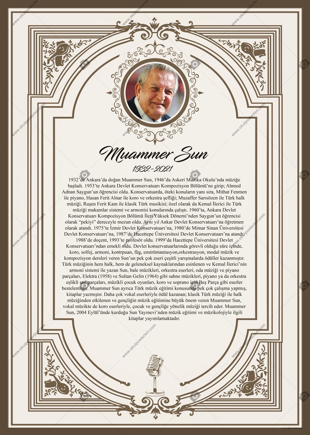 Muammer Sun Okul Posteri