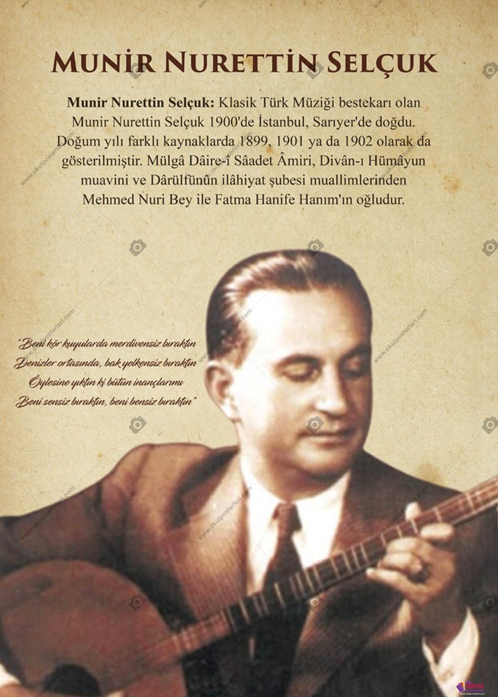 Munir Nurettin Selçuk Okul Posteri