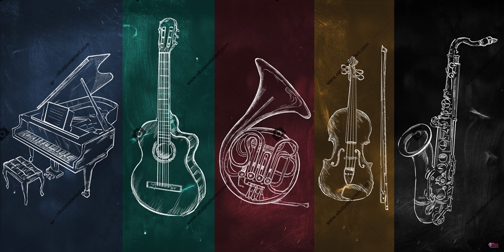 Enstrümanlar Okul Posteri 6