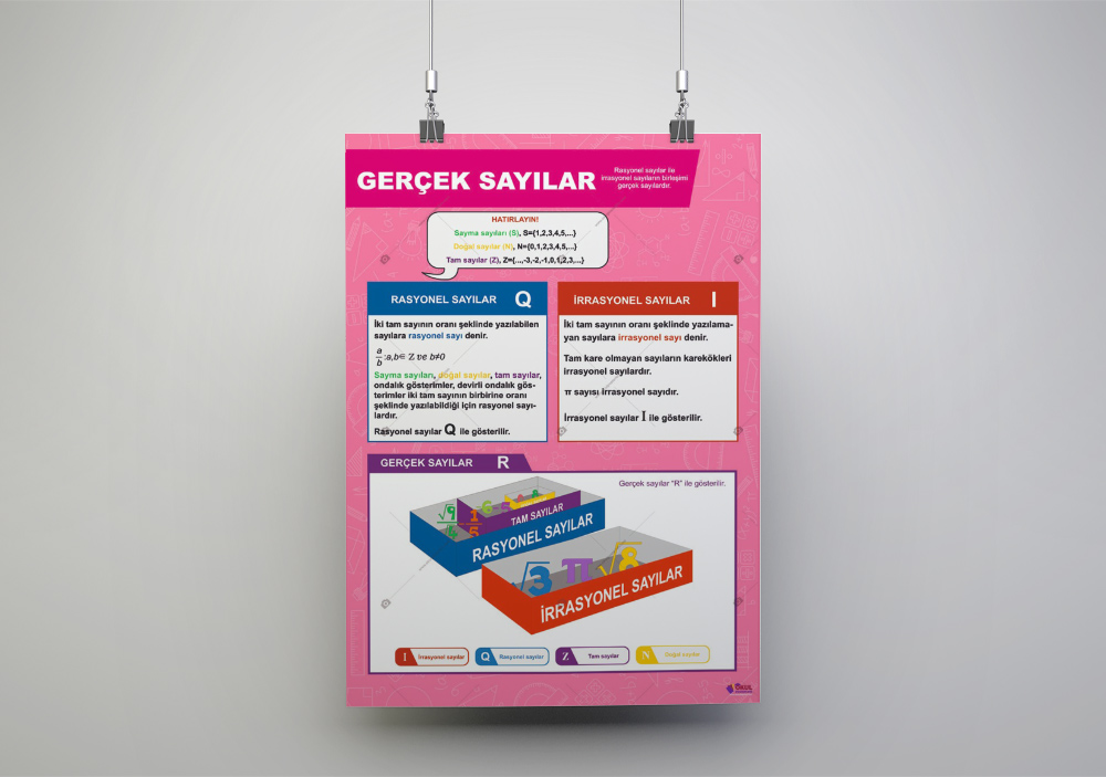 Gerçek Sayılar Matematik Posteri