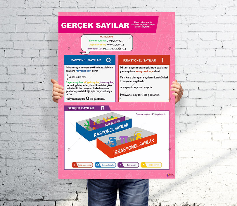 Gerçek Sayılar Matematik Posteri
