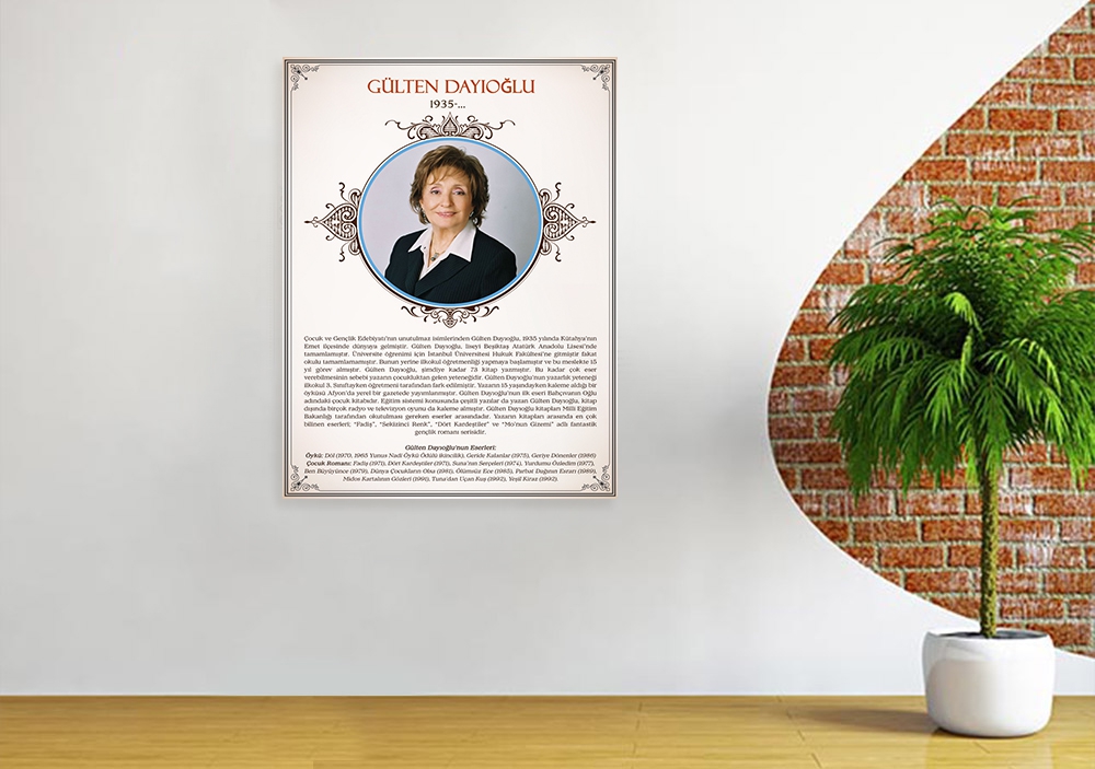 Gülten Dayıoğlu Edebiyat Posteri